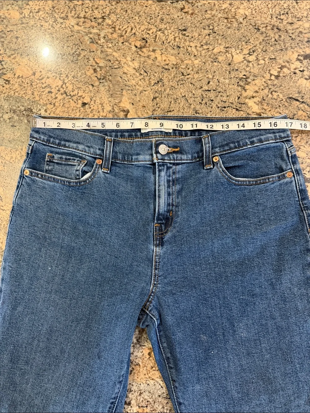 Denizen from Levi's Women's Boyfriend Jeans - Medium Blue Denim